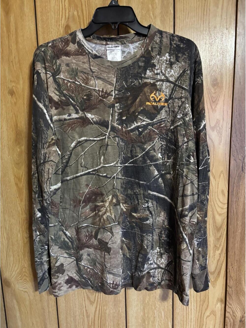 Realtree AP Camo Long Sleeve T-Shirt Men’s Large TS1140 Hunting